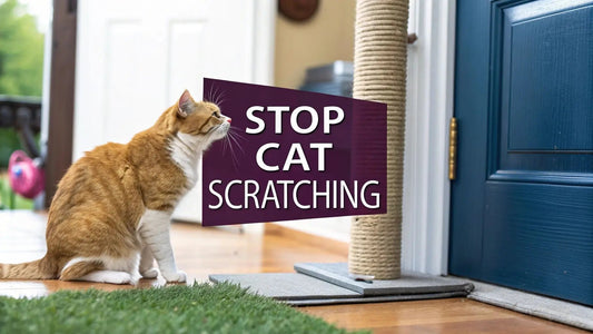 How to Stop a Cat From Scratching at the Door Like a Little Gremlin 👹 - FloofChonk