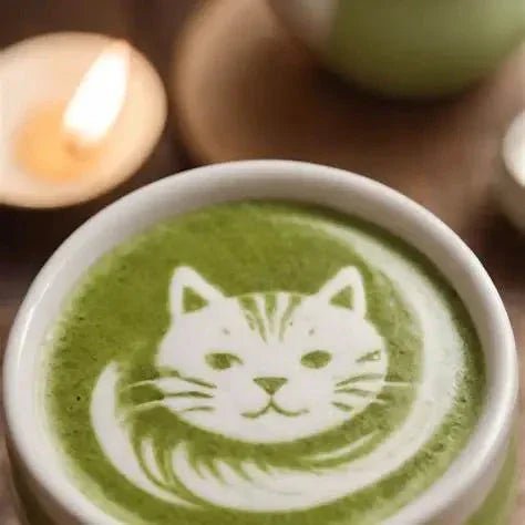 Tenza Vanilla Matcha Latte: Made for Cat Moms - FloofChonk