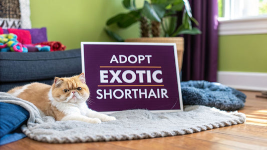 Your Guide to Exotic Shorthair Cats for Adoption - FloofChonk
