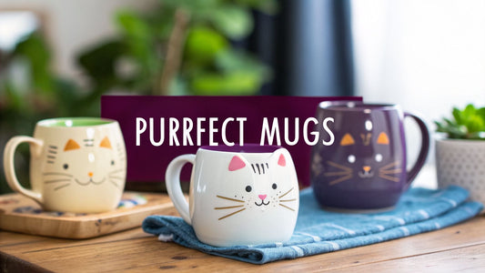 Your Guide to Pawsitively Perfect Cat Shaped Mugs - FloofChonk