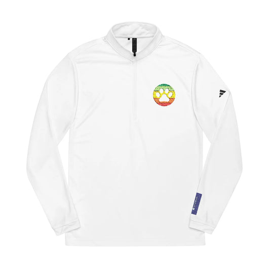 Embroidered Quarter-Zip Pullover - Stylish Athletic Wear for Fitness Enthusiasts Printify