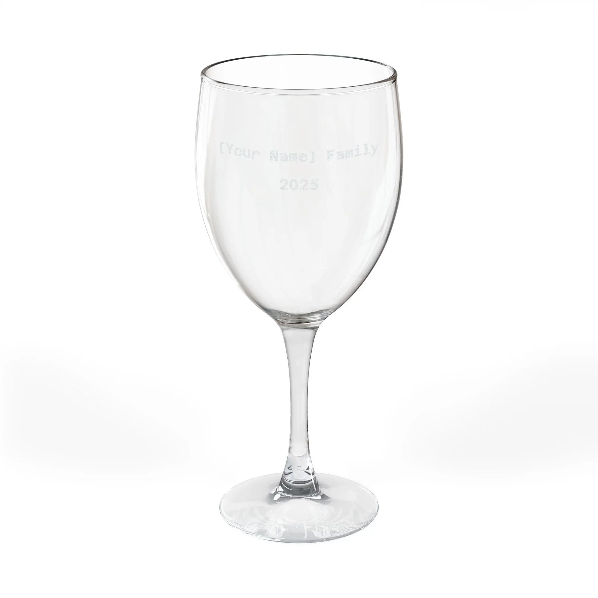 Personalized Engraved Wine Glass — Custom Name & Year, 10.5 oz Printify