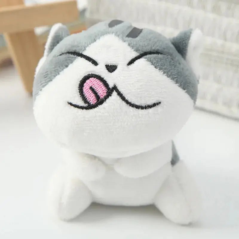 10cm Mini Cute Kawaii Plush Cats Animal Stuffed Doll Key Ring Chain Pendant Soft Toy Kids Gift - FloofChonk