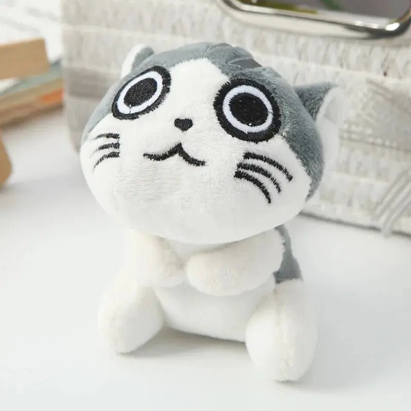 10cm Mini Cute Kawaii Plush Cats Animal Stuffed Doll Key Ring Chain Pendant Soft Toy Kids Gift - FloofChonk