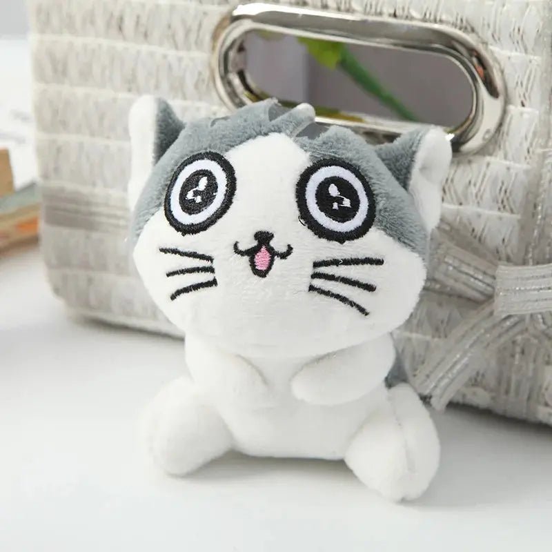 10cm Mini Cute Kawaii Plush Cats Animal Stuffed Doll Key Ring Chain Pendant Soft Toy Kids Gift - FloofChonk