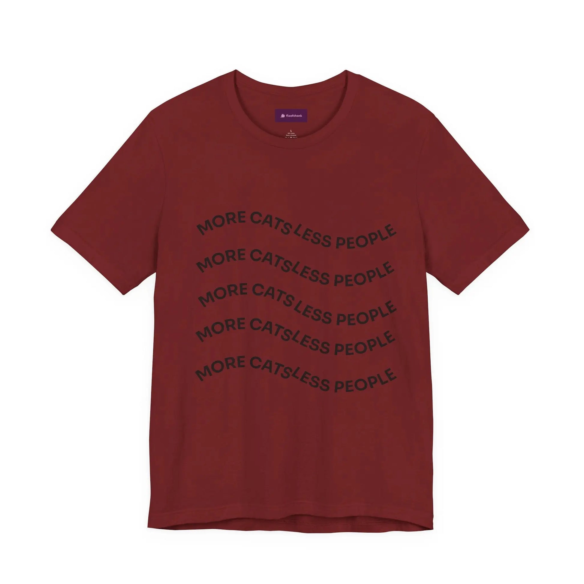 More Cats Less People Cats Graphic Tee - Unisex Jersey Shirt Printify