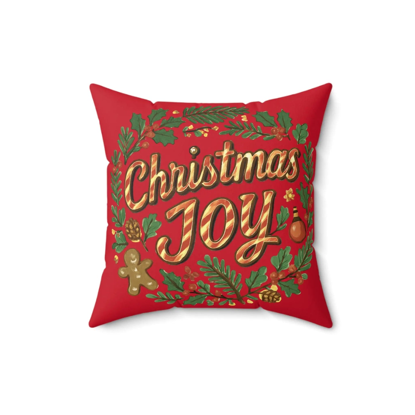 Christmas Joy Holiday Pillow Printify