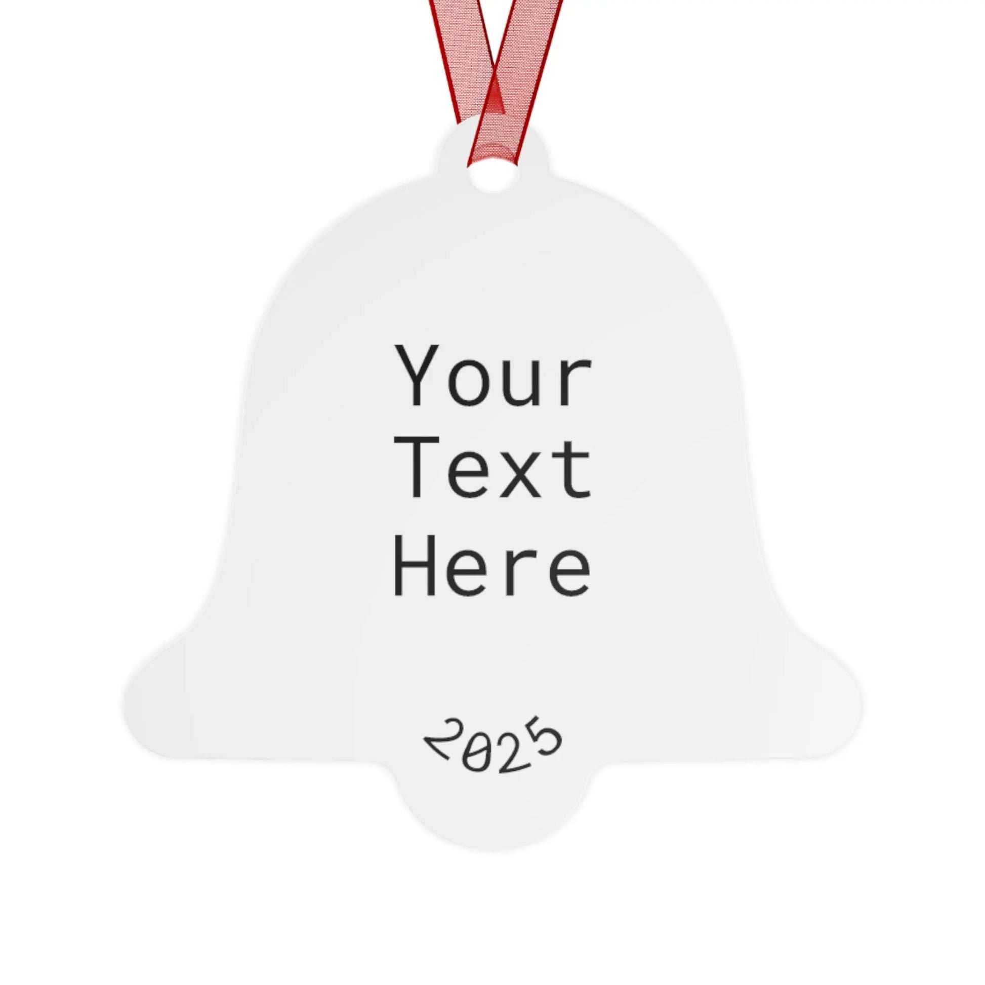 Custom Holiday Metal Ornaments - 'Naughty? Nice? Depends Who's Asking' Design - Perfect for Christmas & Personalized Gifts Printify