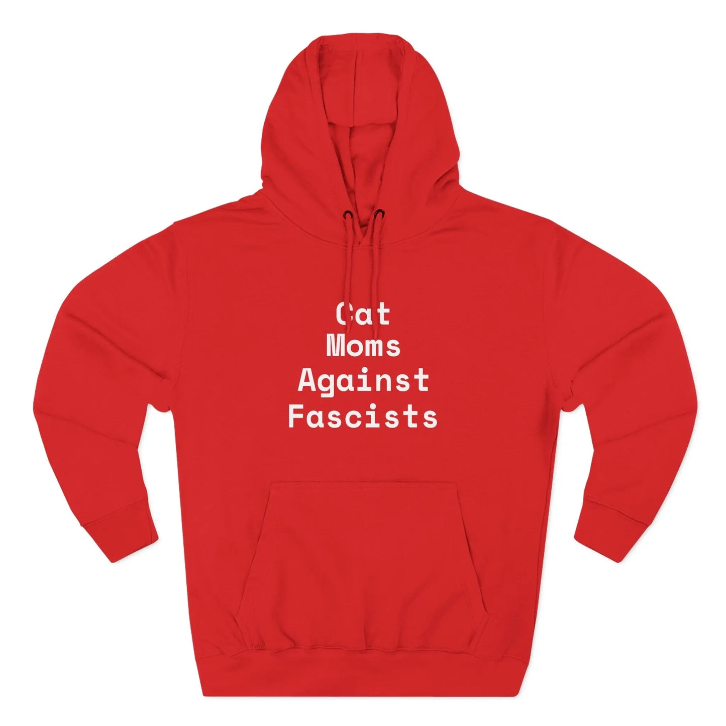 Cat Moms Against Fascists Hoodie Printify