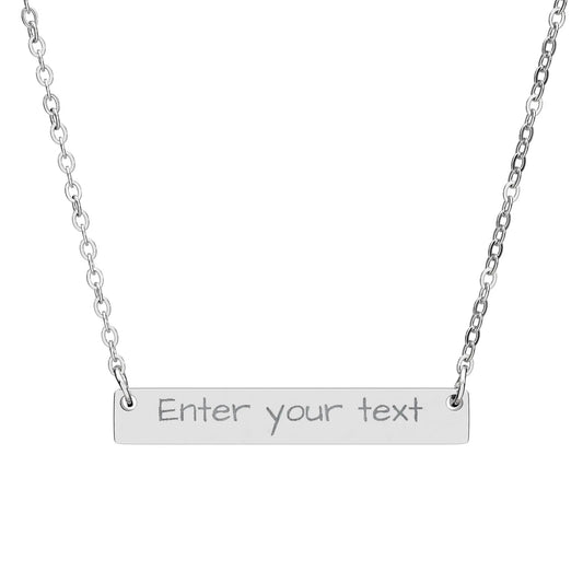 Necklace Personalized Engraved Printify