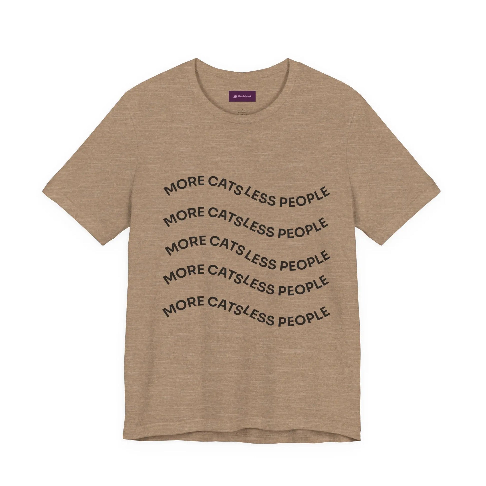 More Cats Less People Cats Graphic Tee - Unisex Jersey Shirt Printify