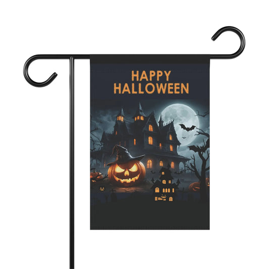 Halloween Garden Banner, Spooky House Decor, Outdoor Halloween Flag, Holiday Yard Sign, Fall Seasonal Decoration