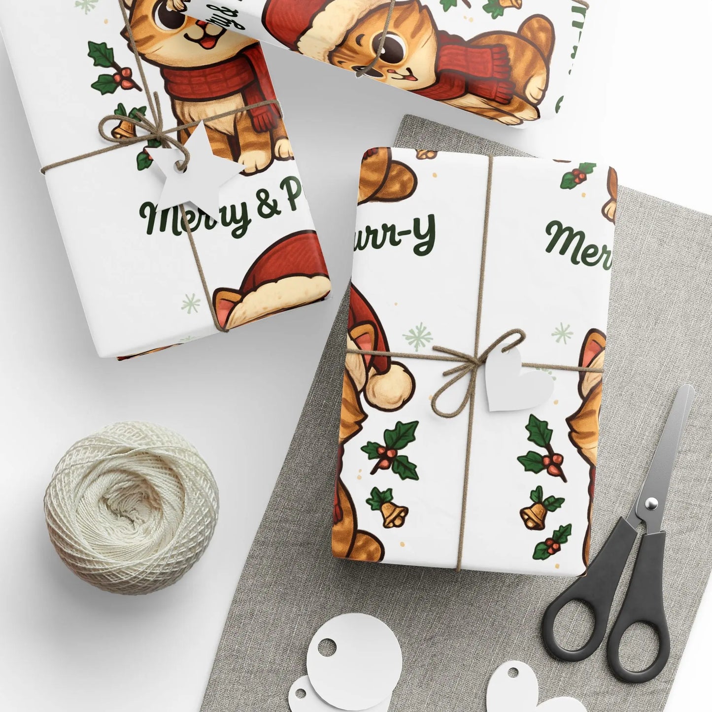 Wrapping Paper Roll - Festive Animal Printify