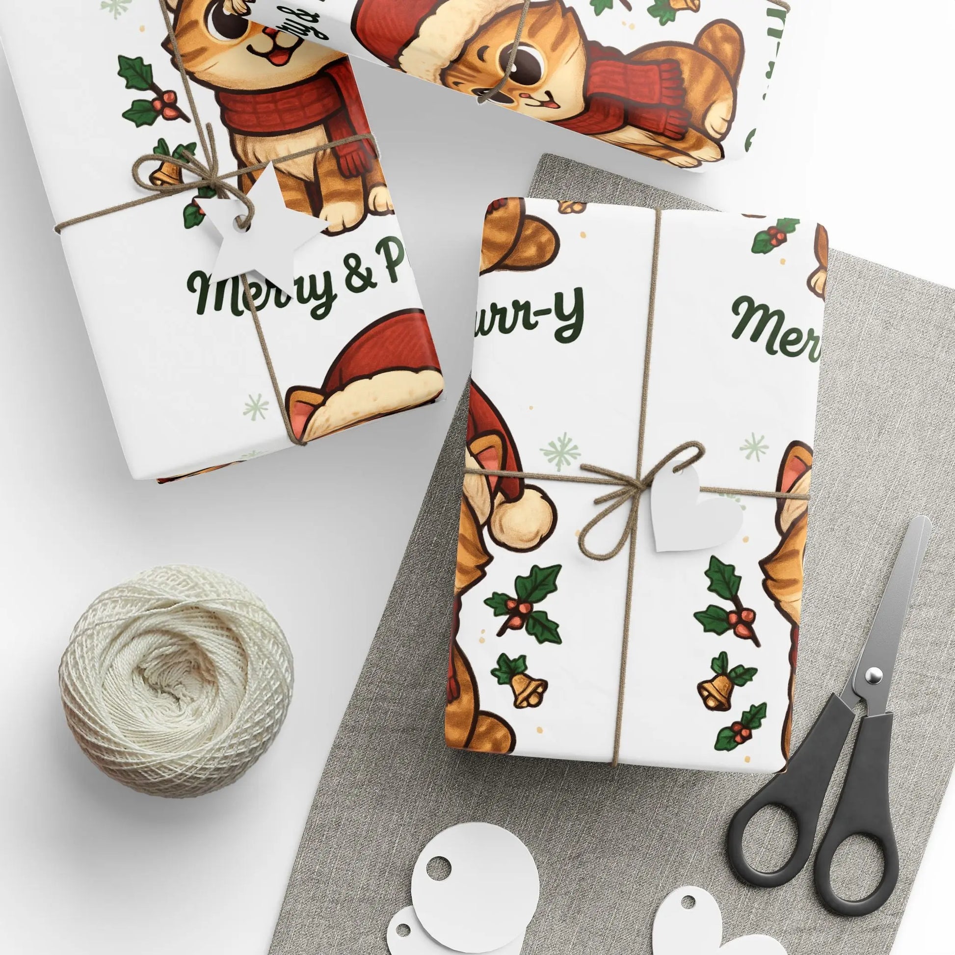 Wrapping Paper Roll - Festive Animal Printify