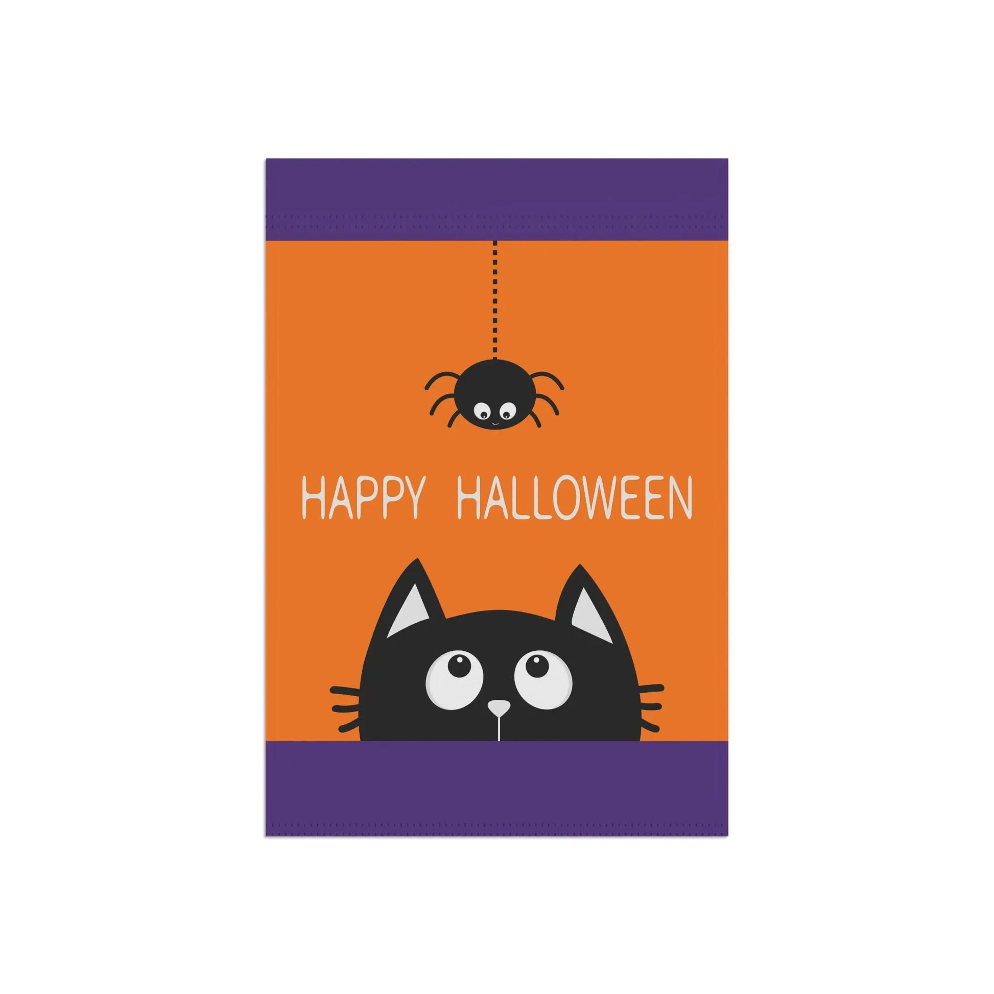 Halloween Garden Banner, Spooky Decor, Cat Flag, Outdoor Halloween Home Decoration, Fall Festive Yard Sign Printify