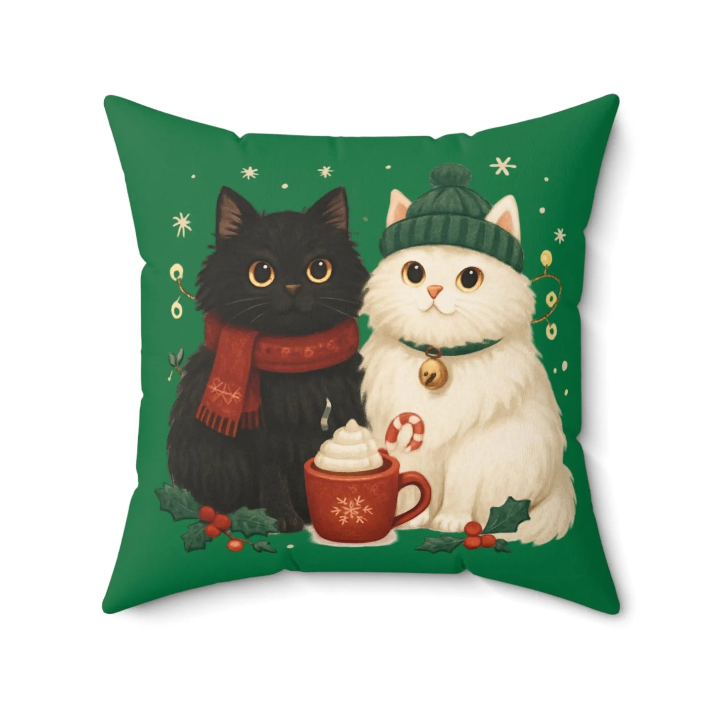 Christmas Cats Pillow Printify
