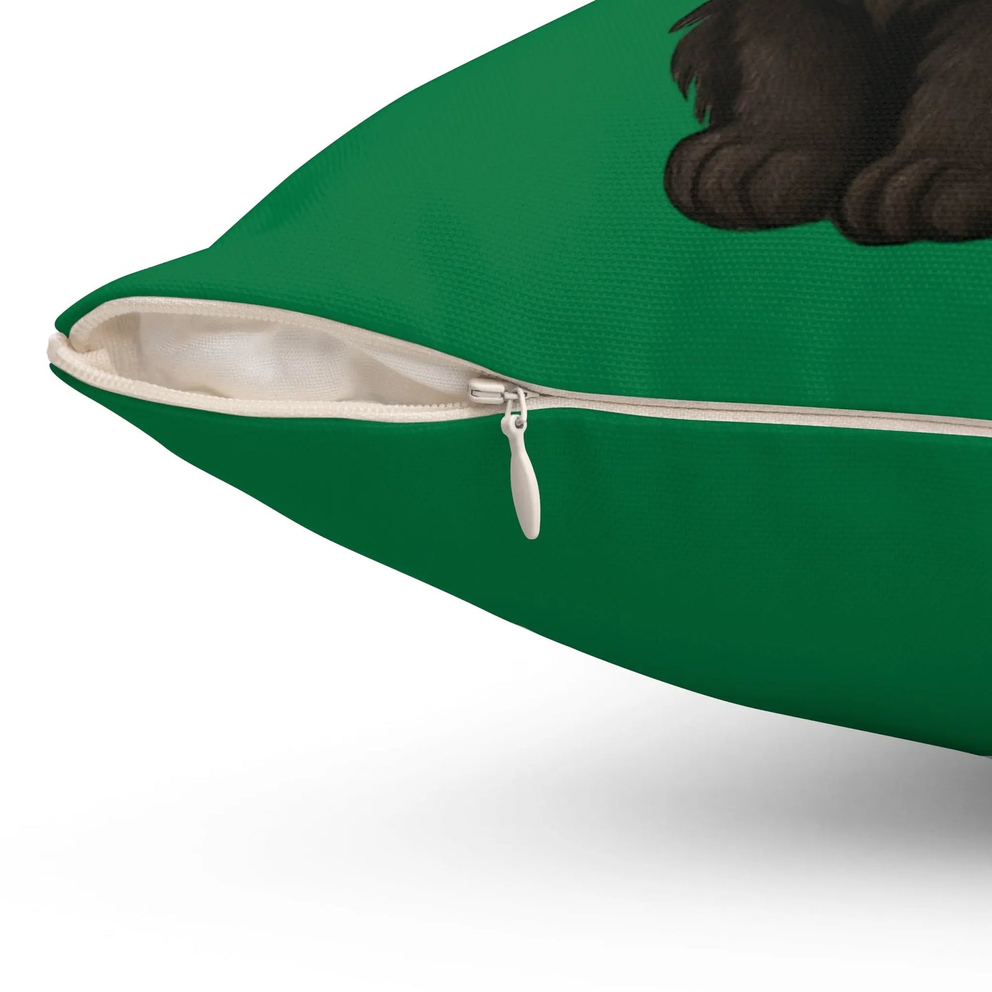 Christmas Cat Throw Pillow — Black Kitten in Santa Hat Holiday Cushion Printify