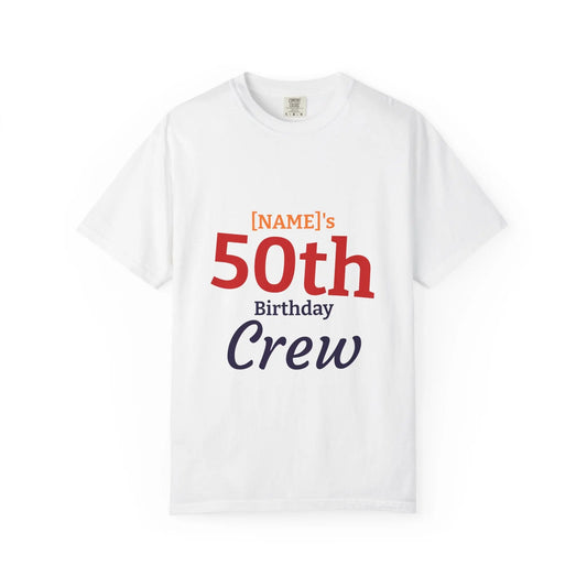Crew T-Shirt - 'Still Spinning at 50' Retro Boombox Tee Printify