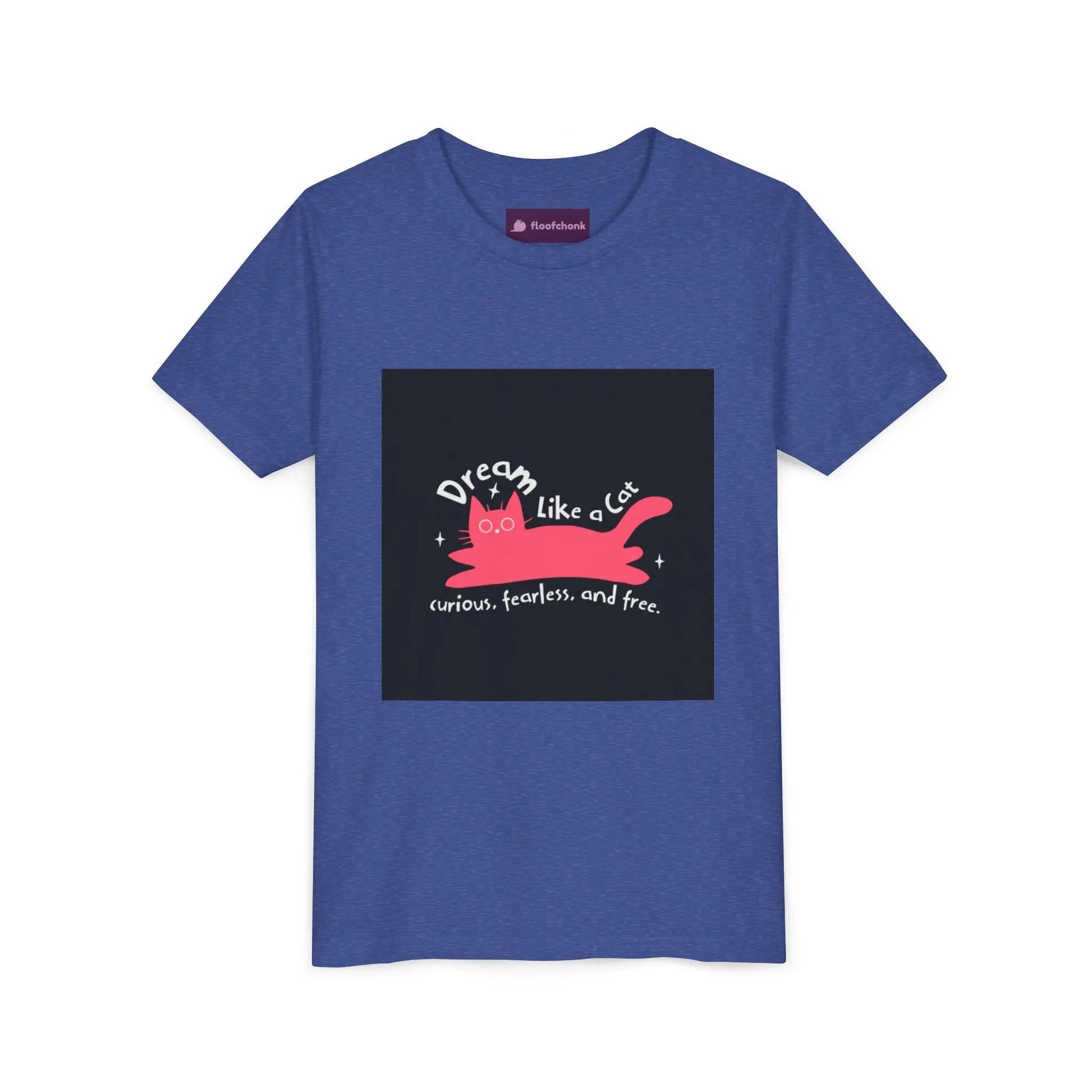 Dream Like a Cat Youth Tee - Fun Cat Design, Perfect Gift for Kids, Birthday Present, Cat Lovers, Inspirational Apparel Printify