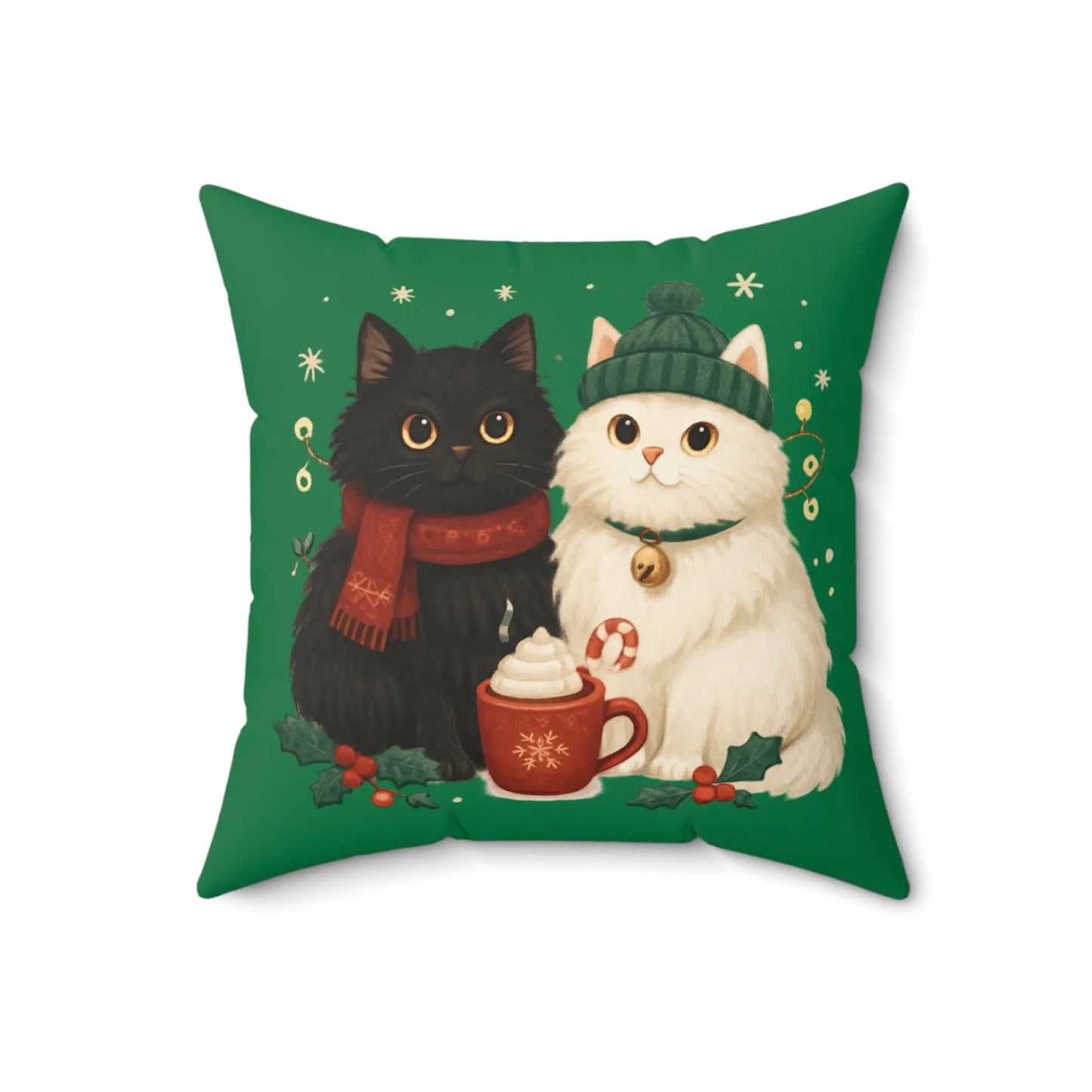 Christmas Cats Pillow Printify