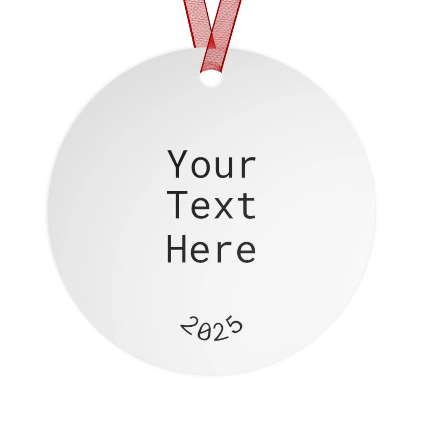 Custom Holiday Metal Ornaments - 'Naughty? Nice? Depends Who's Asking' Design - Perfect for Christmas & Personalized Gifts Printify