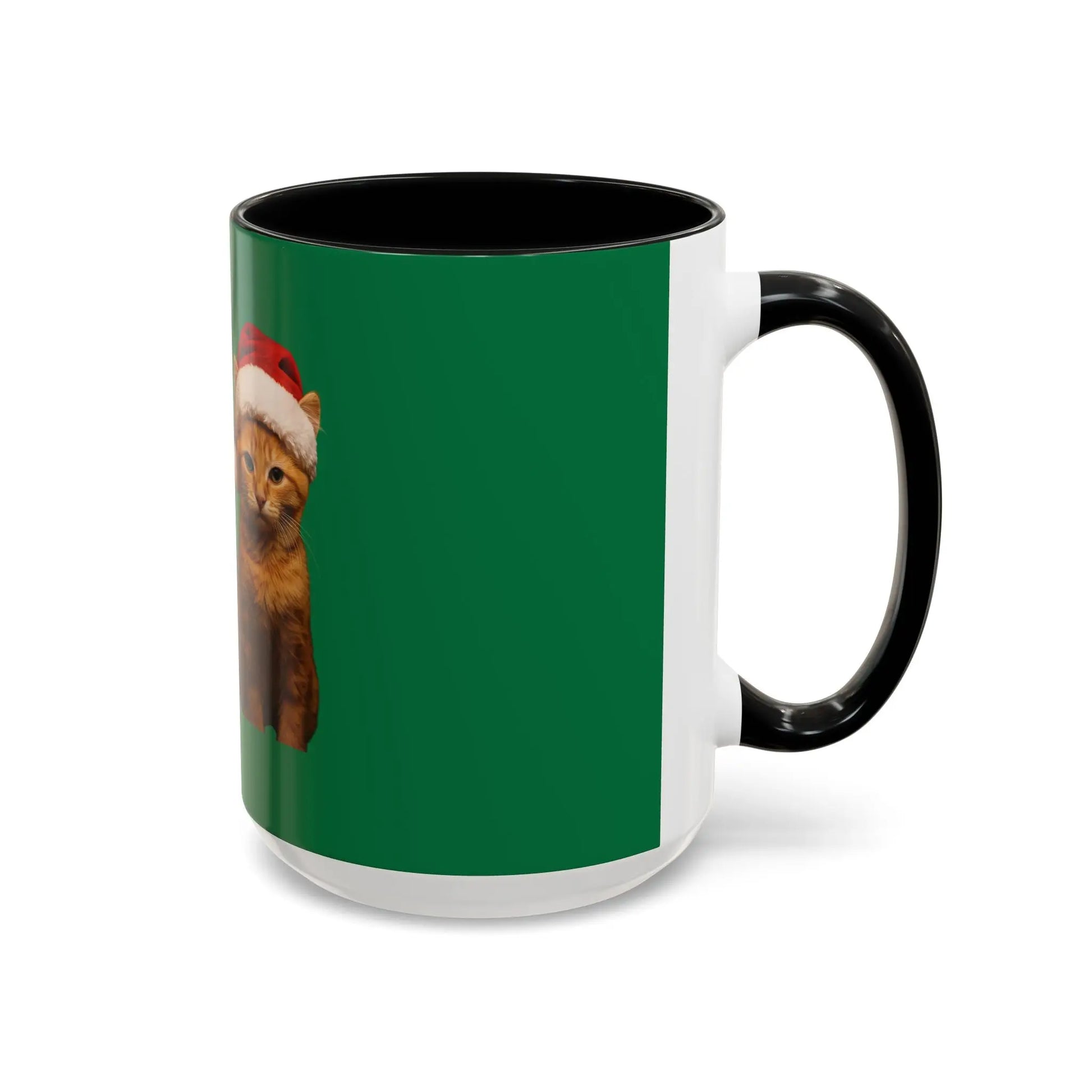Christmas Cat Accent Mug - Personalized 'On the Naughty List' Mug Printify
