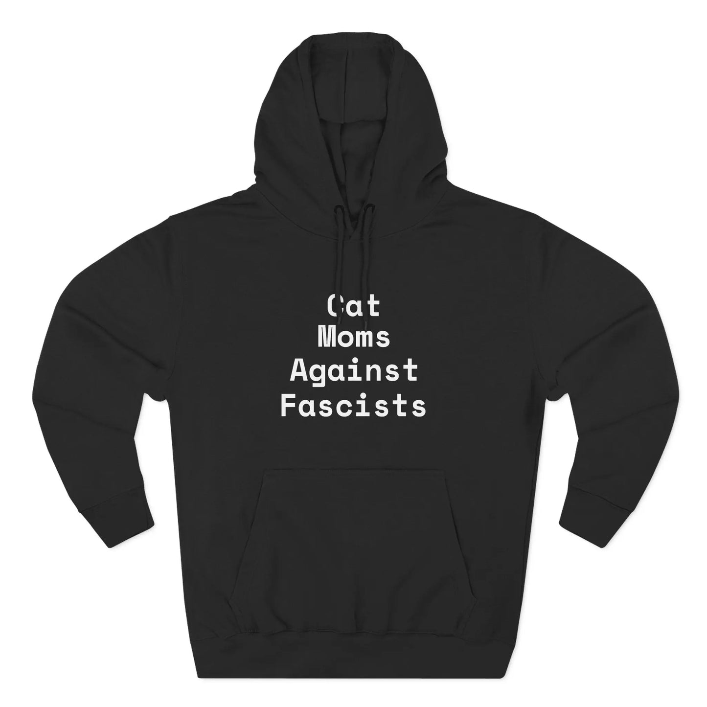 Cat Moms Against Fascists Hoodie Printify