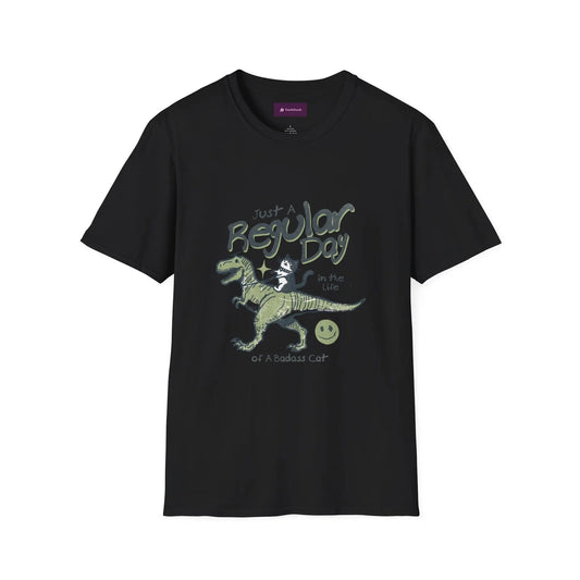 Dinosaur Graphic Tee - Unisex Softstyle T-Shirt for Kids and Adults Printify