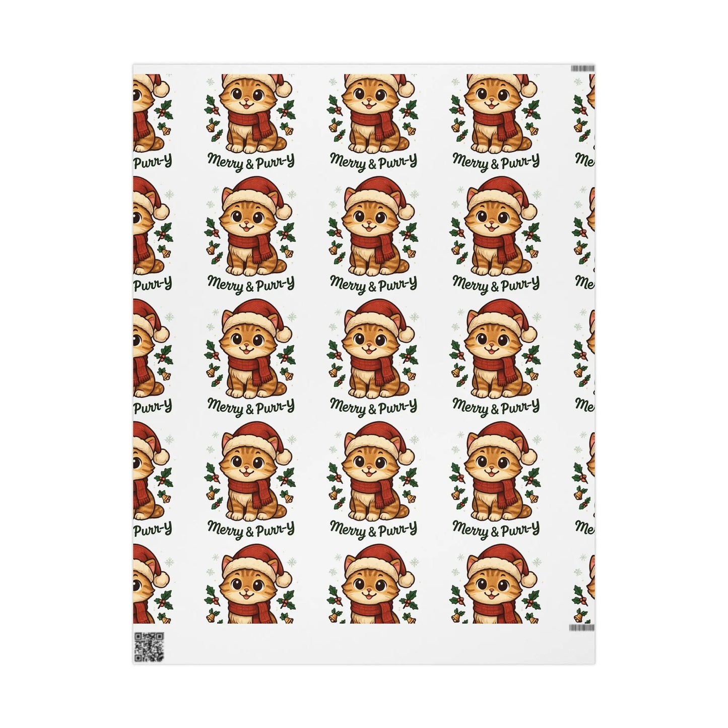 Wrapping Paper Roll - Festive Animal Printify