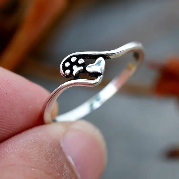 Cat’s Paw Love Ring Female Cute Fashion