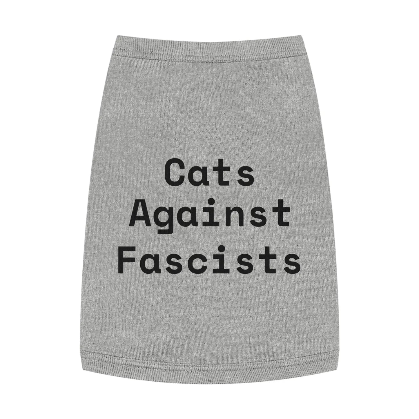 Cats Against Fascists Pet Tank Top for Comfort and Style Printify