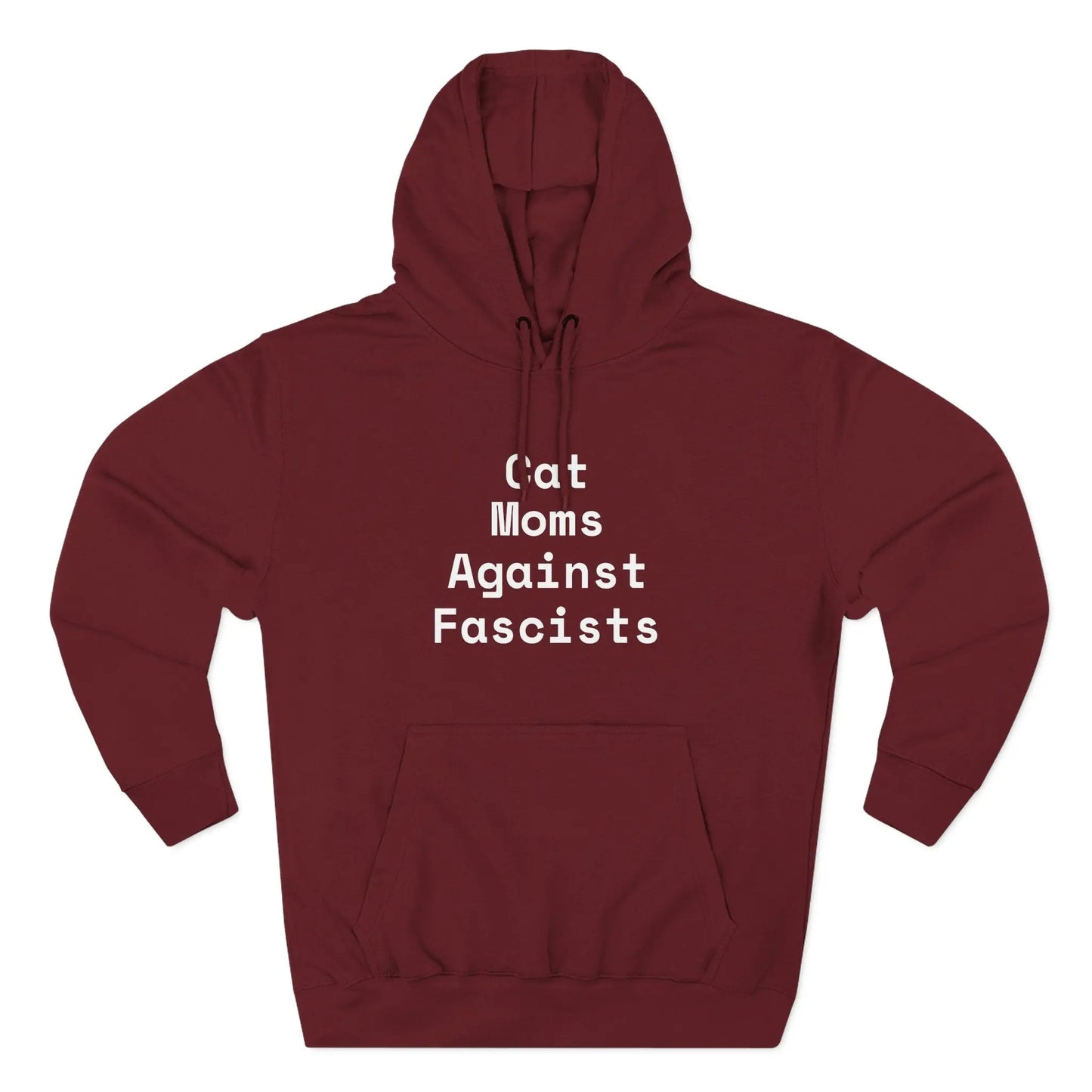 Cat Moms Against Fascists Hoodie Printify