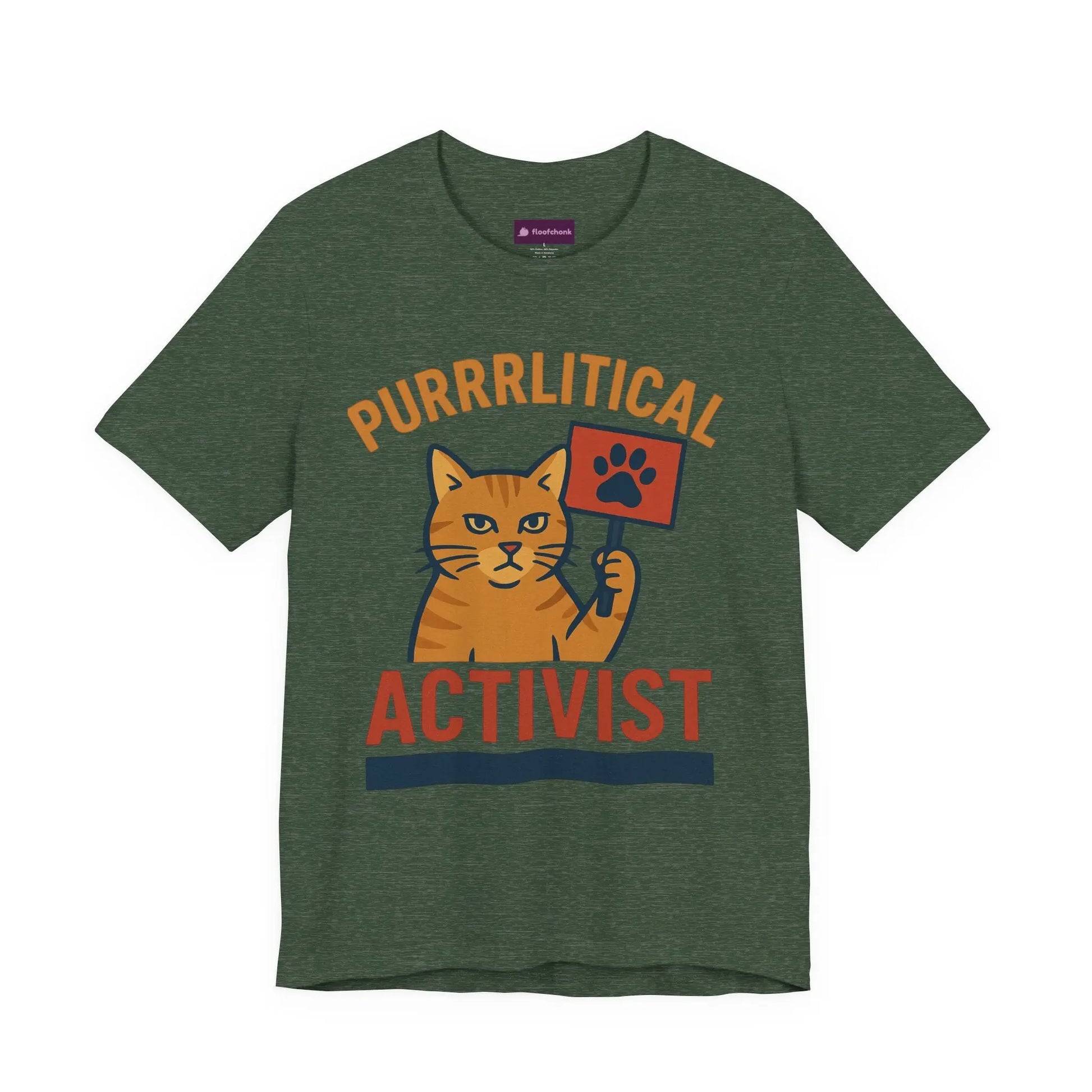 Purrlitical Activist T-Shirt Printify