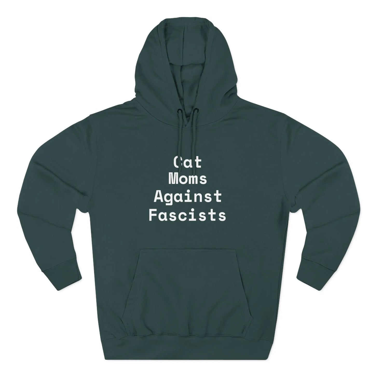 Cat Moms Against Fascists Hoodie Printify