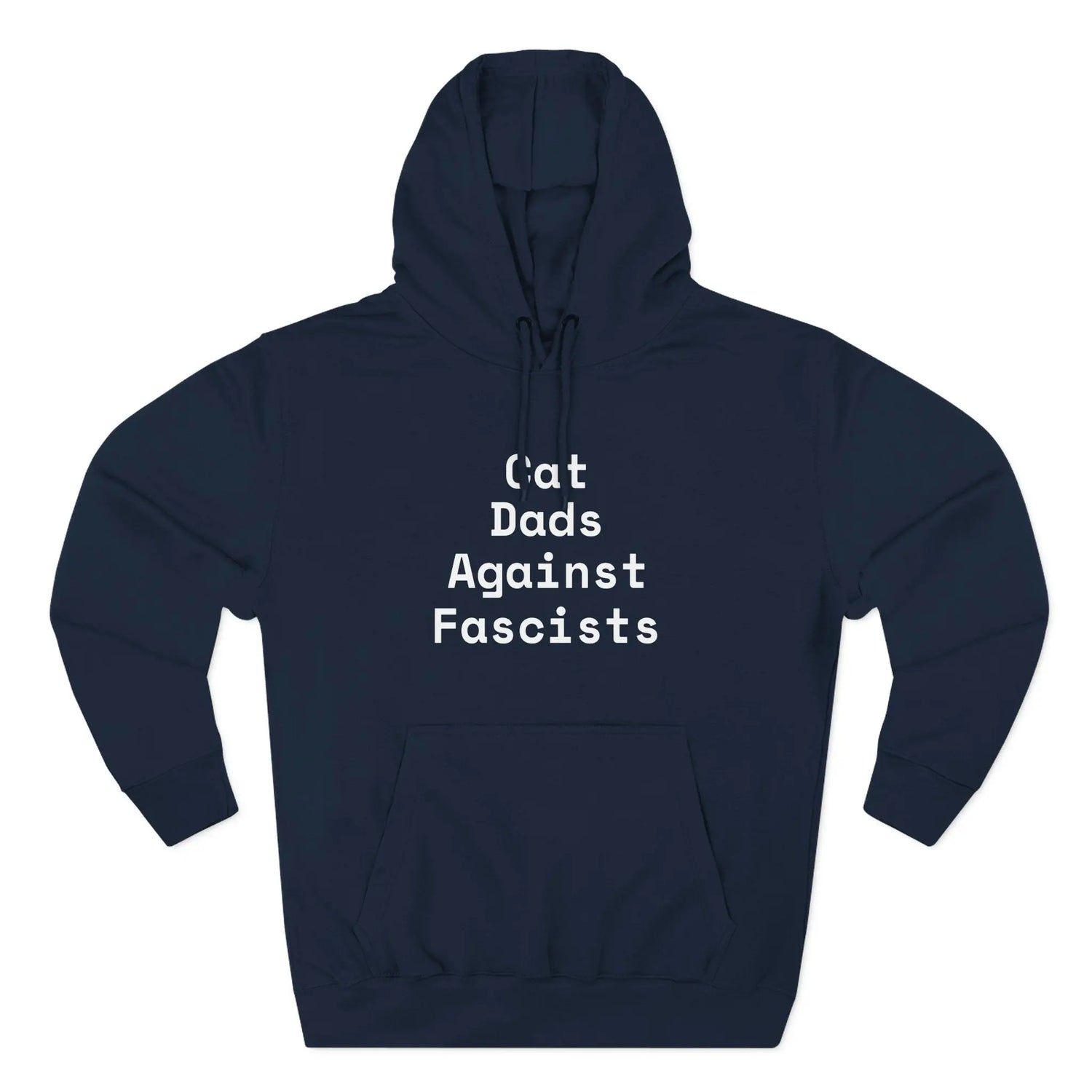 Cat Dads Against Fascists Hoodie Printify