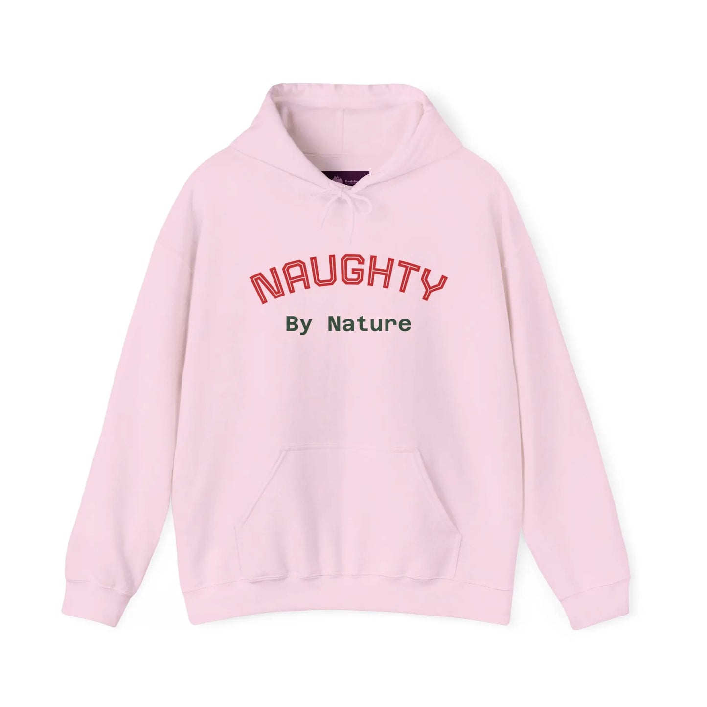 Naughty By Nature Hoodie – Cozy Casual Graphic Hooded Sweatshirt Printify