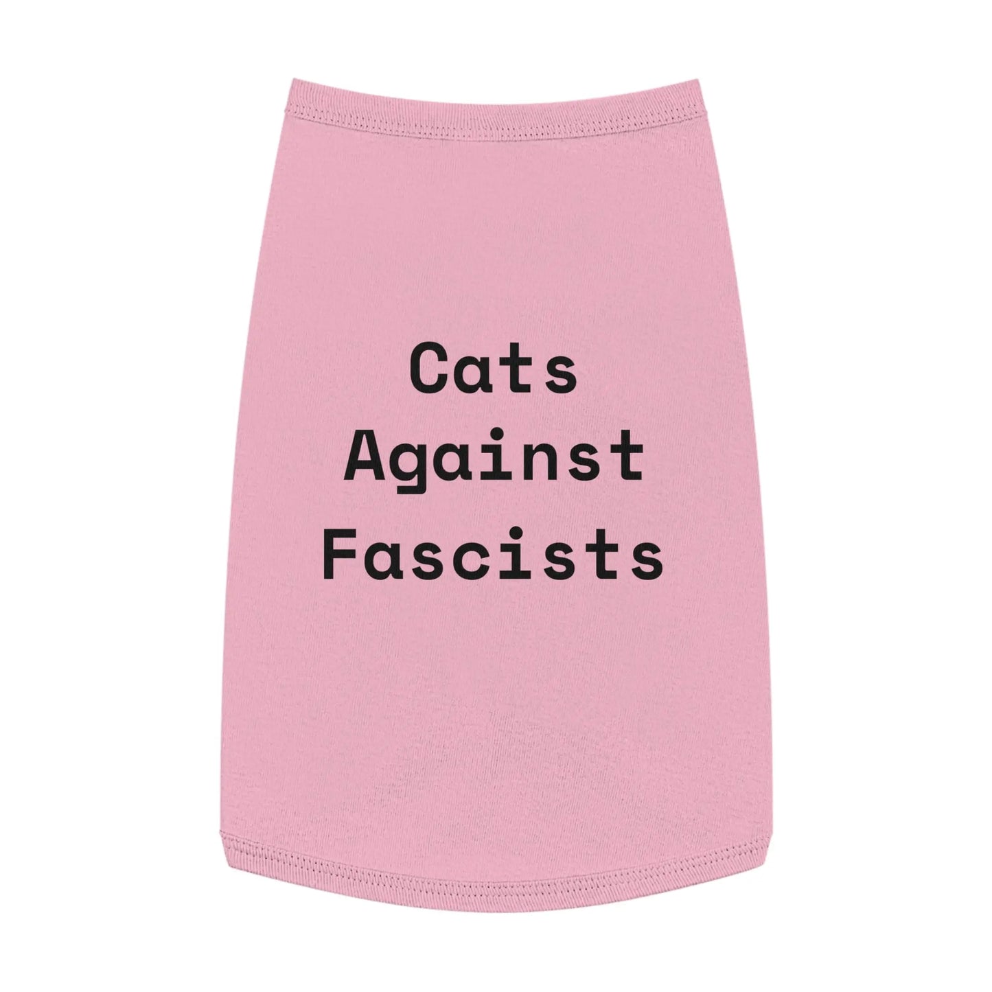 Cats Against Fascists Pet Tank Top for Comfort and Style Printify