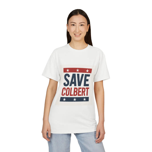 Save Colbert Unisex T-Shirt - Ferris Bueller Style 80s Movie Inspired Resistance Tee Printify