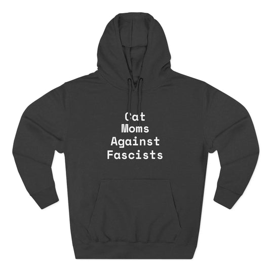 Cat Moms Against Fascists Hoodie Printify