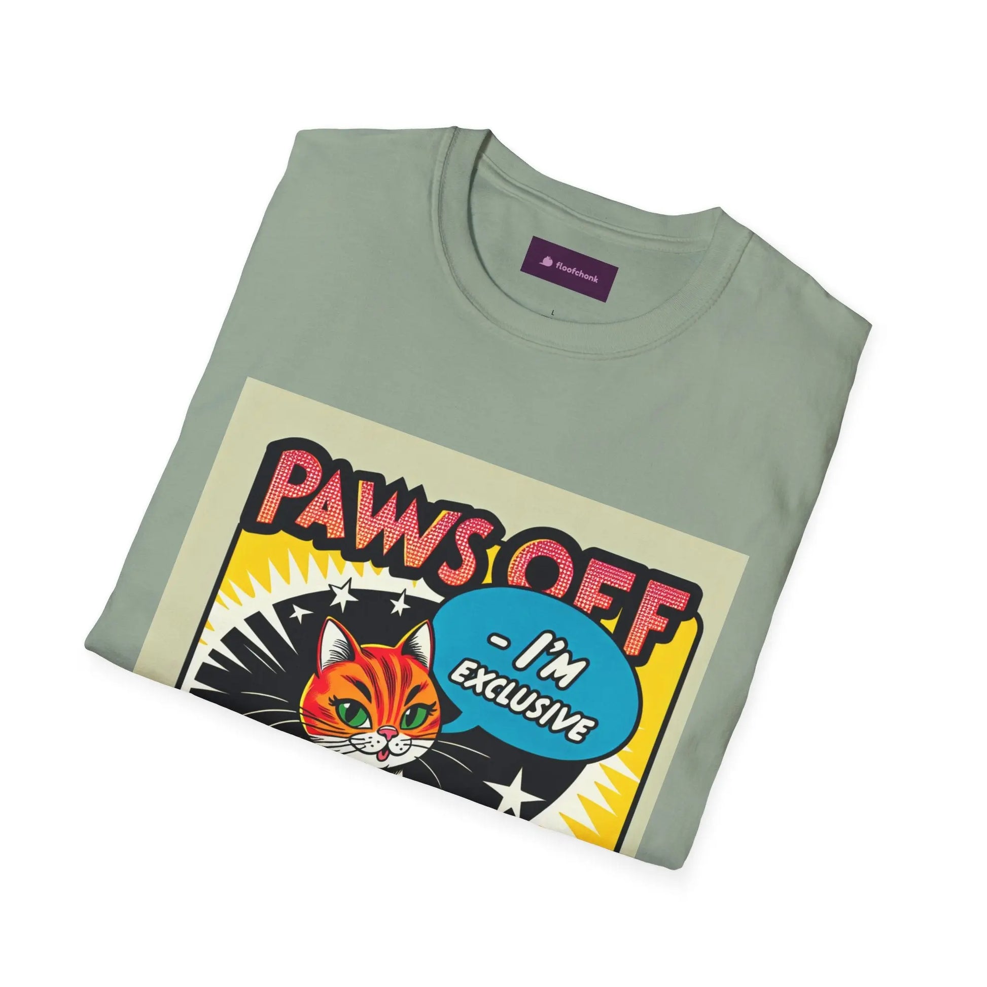 I'm Exclusive, Paw Off Cat Design Unisex T-Shirt Printify