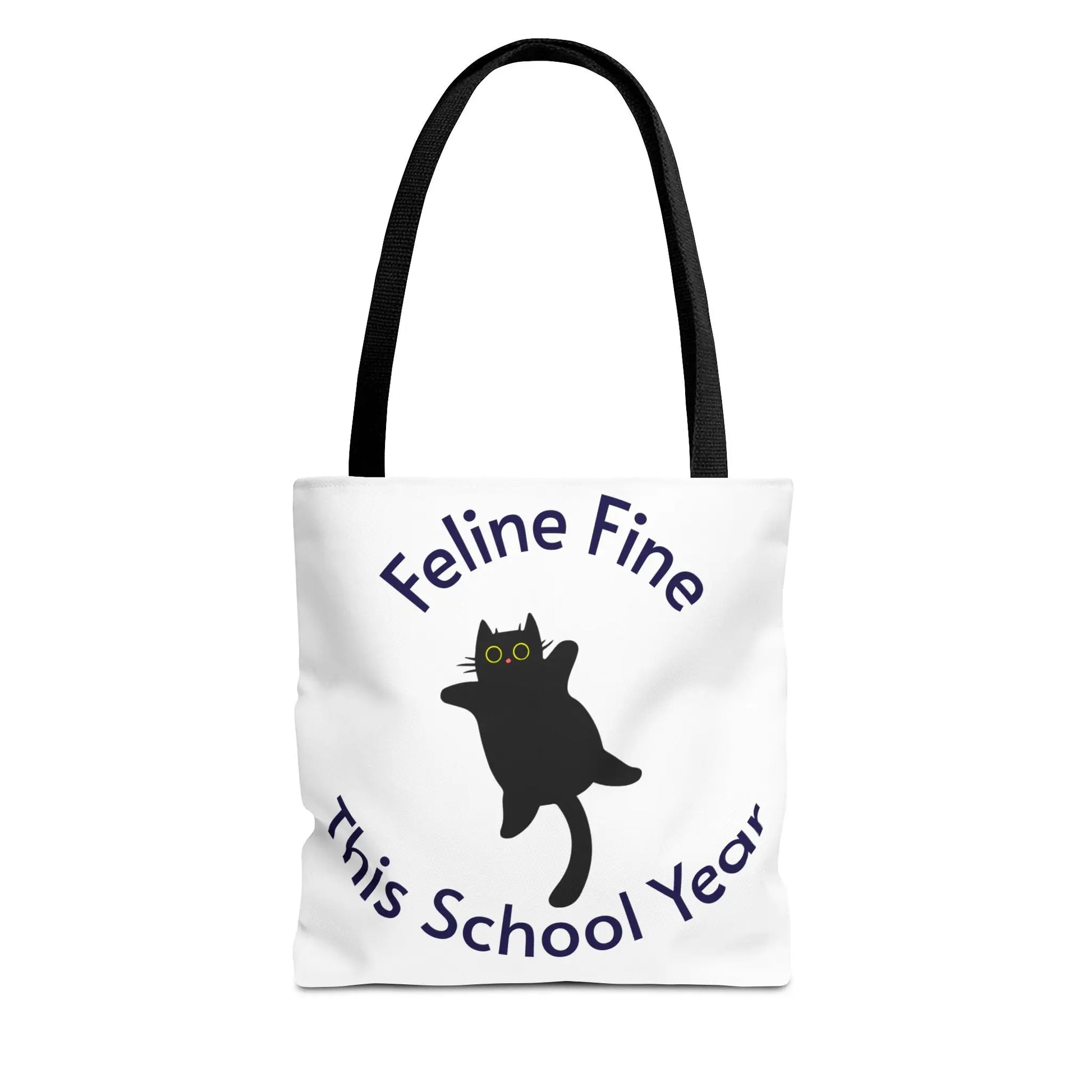 Teacher Tote Bag - Feline Fine This School Year Printify