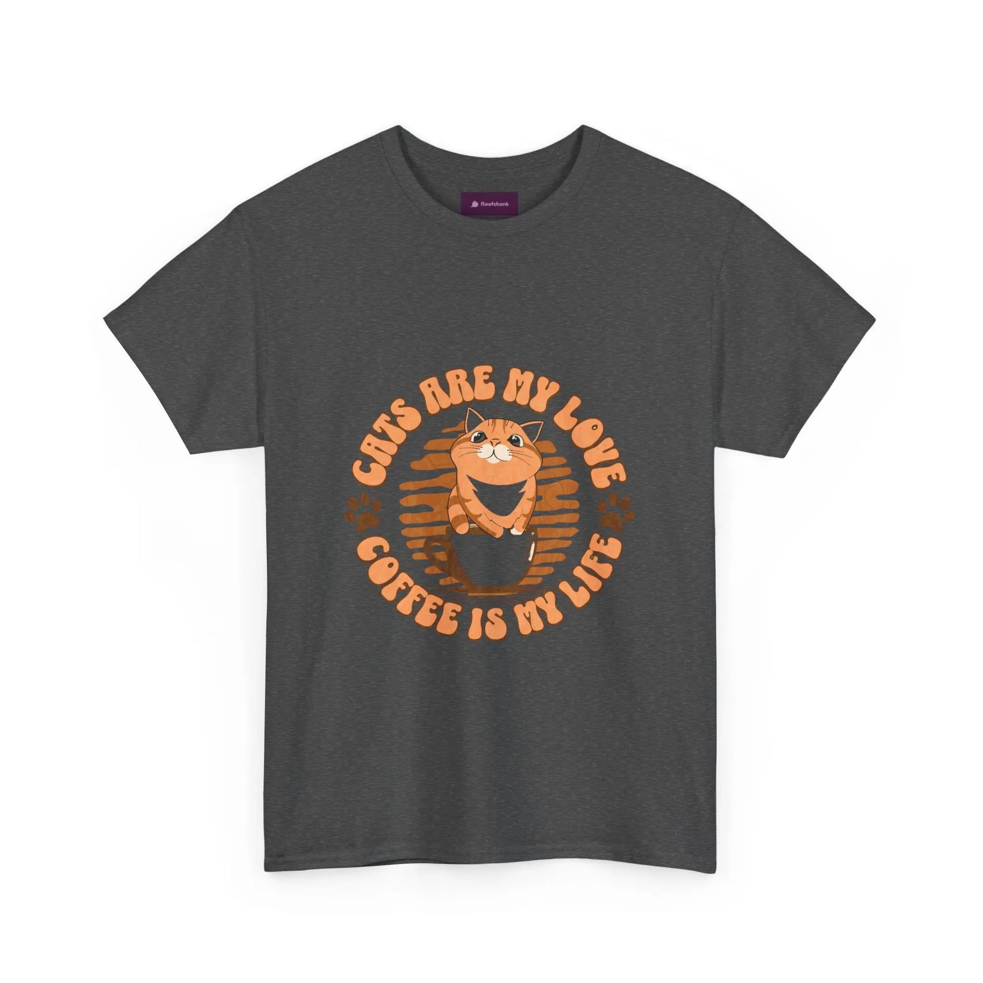 Retro Coffee Tee, Funny Cat Lover Shirt, Gift for Pet Owners, Cute Graphic Tee, Inspirational Animal Apparel Printify