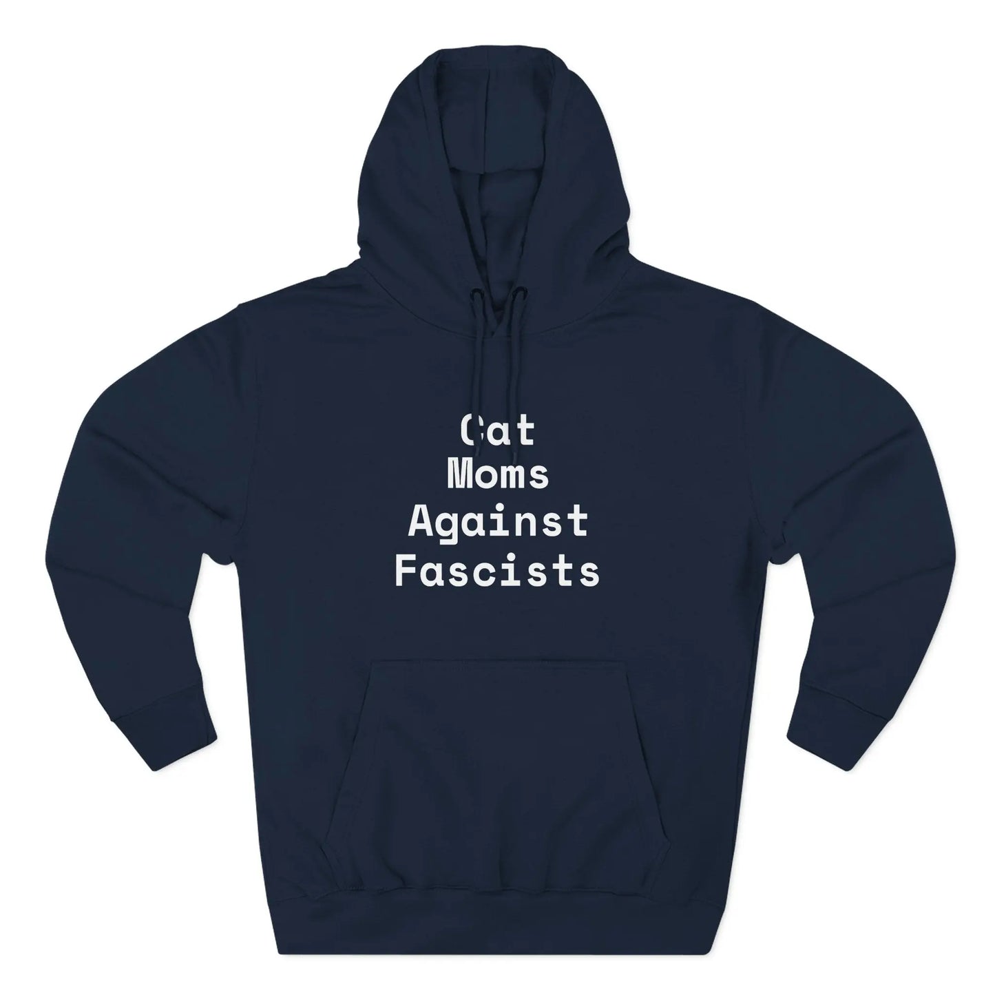 Cat Moms Against Fascists Hoodie Printify