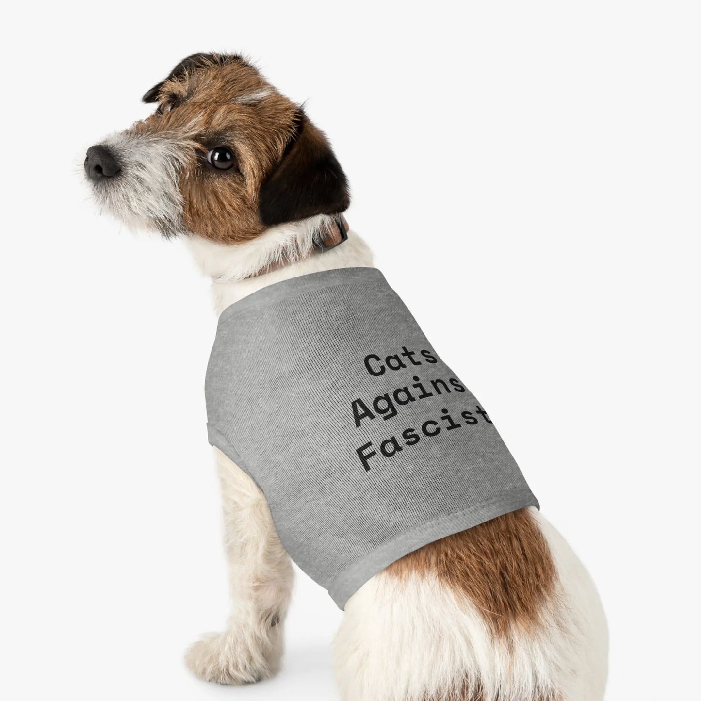 Cats Against Fascists Pet Tank Top for Comfort and Style Printify