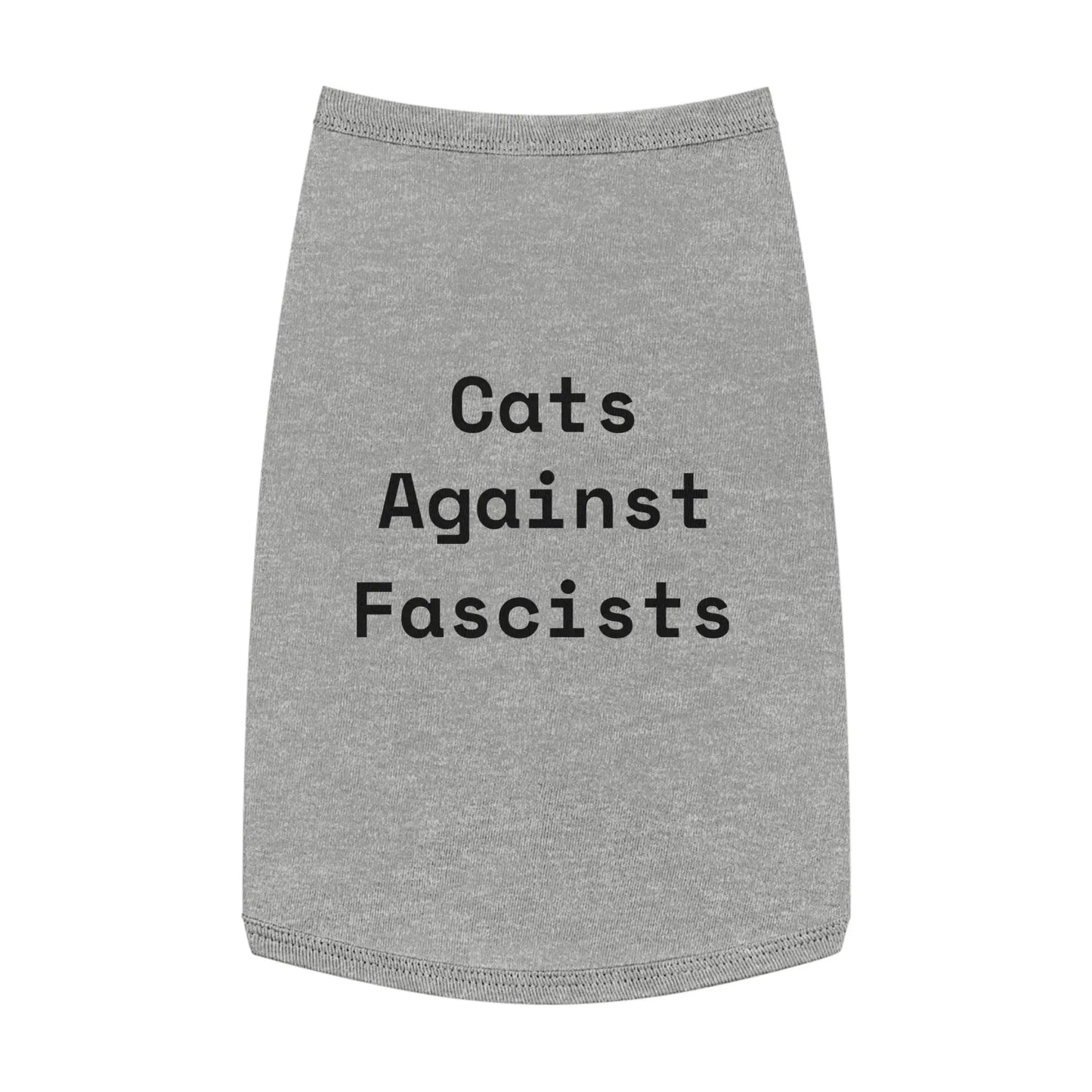 Cats Against Fascists Pet Tank Top for Comfort and Style Printify