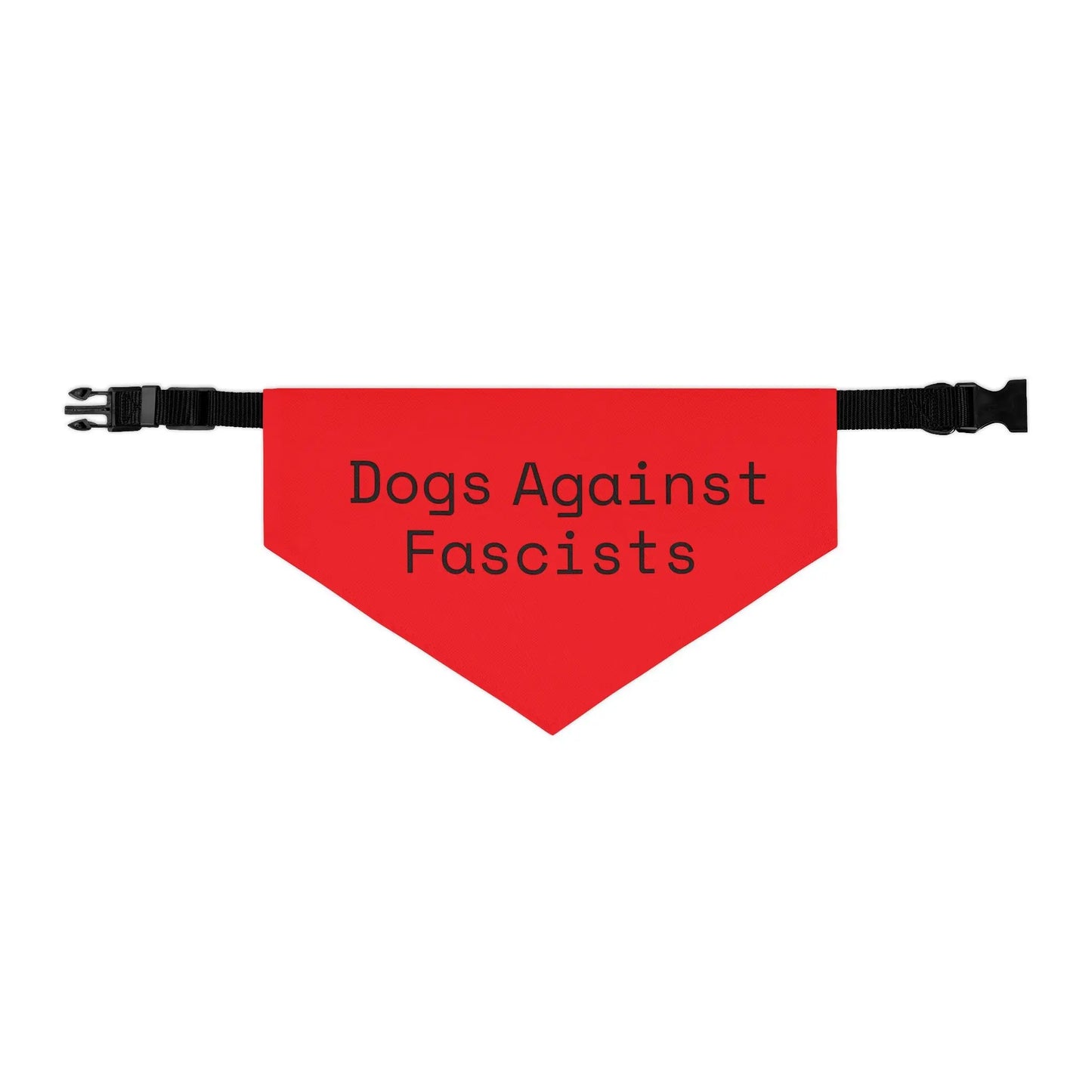 Dogs Against Fascists Pet Bandana Collar Printify