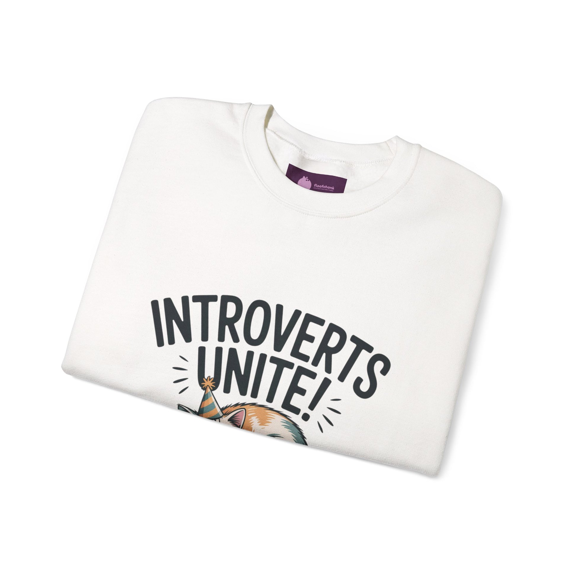 Introverts Unite (In The Corner) Sweatshirt | funny holiday shirt, party small talk jokes Printify