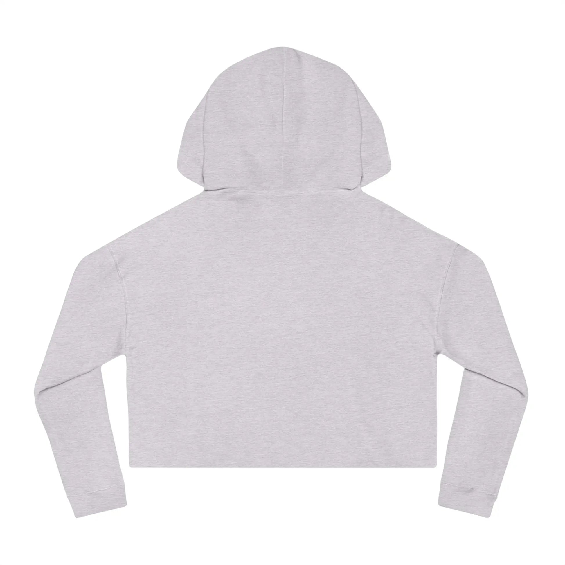 Cat Lover's Cropped Hoodie - Pam-pawing Through the Universe Printify