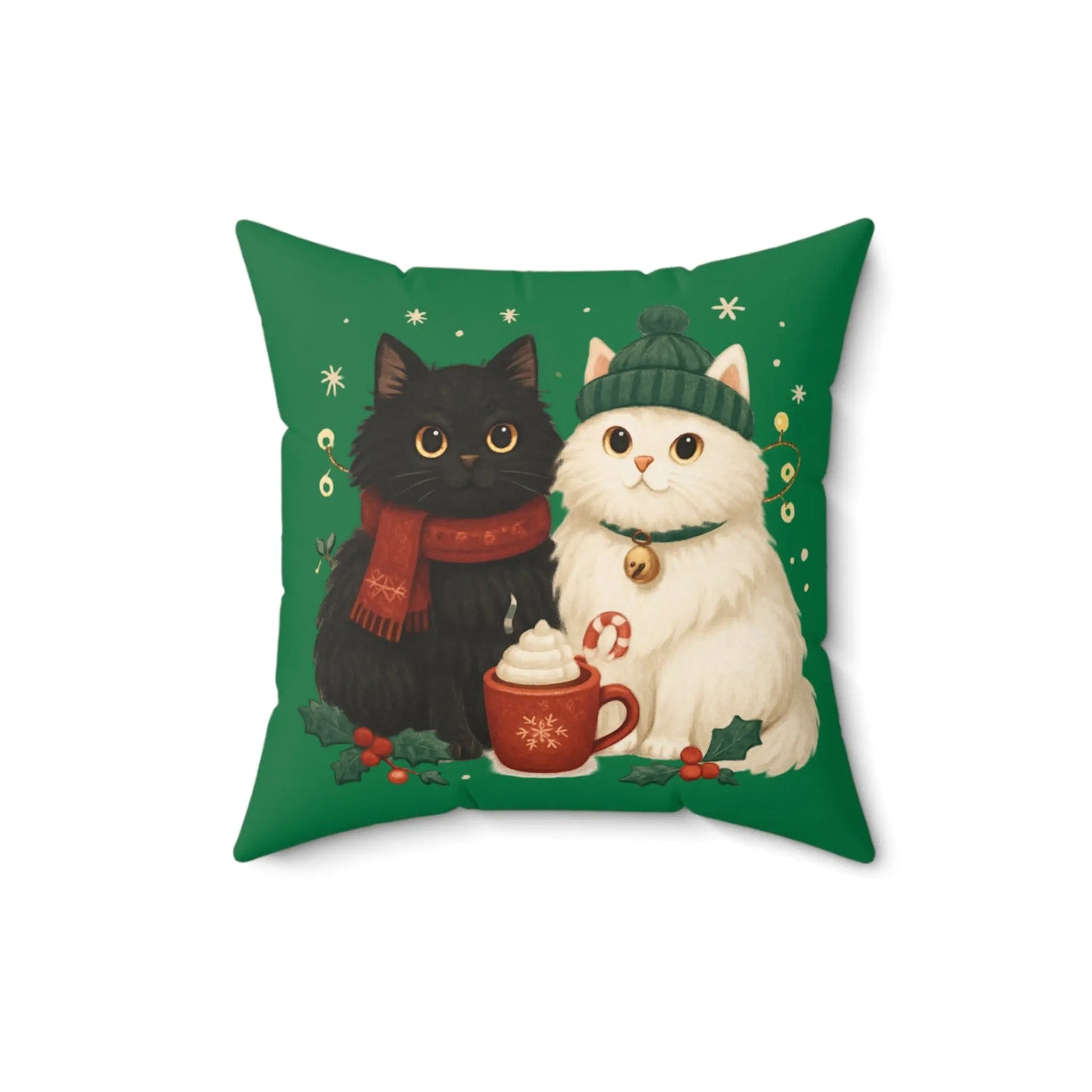 Christmas Cats Pillow Printify