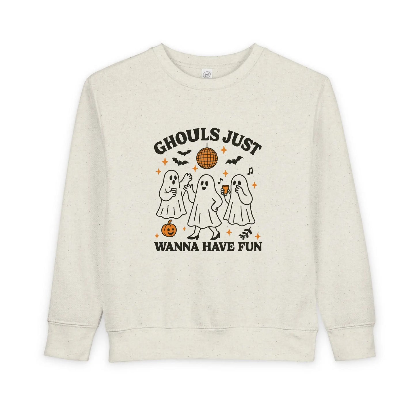 Toddler Ghostly Fun Sweatshirt - Cute Childrens Halloween Apparel - FloofChonk